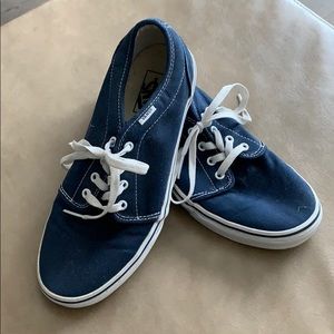 Men’s Navy Blue Size 9.5 Vans, Barely Worn!